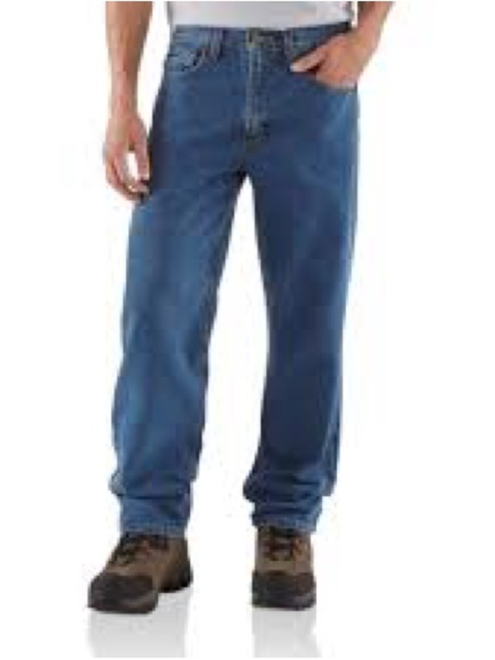 100% cotton Carhartt Relaxed Fit Men's Jeans in Blue 1085